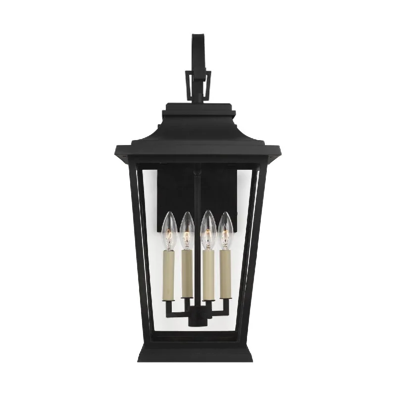 Industrial Ceiling - Mounted Lighting for Assembly PlantsWarren Large 26 In. 4 Lights Outdoor Wall Light Black Finish Industrial Ceiling - Mounted Lighting for Assembly PlantsWarren Large 26 In. 4 Lights Outdoor Wall Light Black Finish