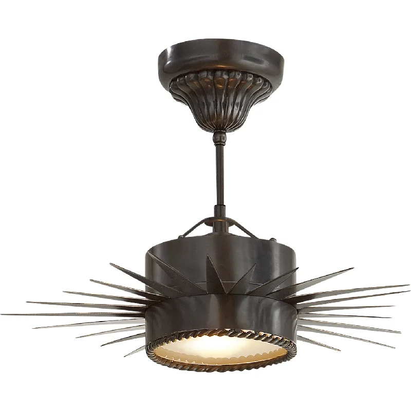 Smart track lighting with voice controlSoleil Small Semi Flush Mount