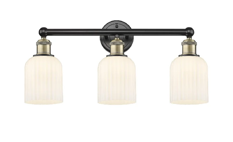 Industrial Lighting for Printing Press FacilitiesEdison Three Light Bath Vanity