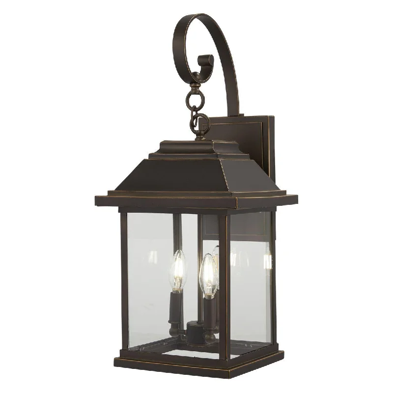 Low - Bay Industrial Lighting Fixtures for Small FactoriesMariner's Pointe 26 in. 4 Lights Outdoor Wall Lantern Oil Rubbed Bronze & Gold Finish Low - Bay Industrial Lighting Fixtures for Small FactoriesMariner's Pointe 26 in. 4 Lights Outdoor Wall Lantern Oil Rubbed Bronze & Gold Finish