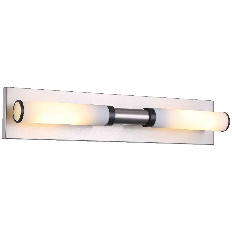 Track lighting for creating a moody atmosphereJasper 2-Light Vanity