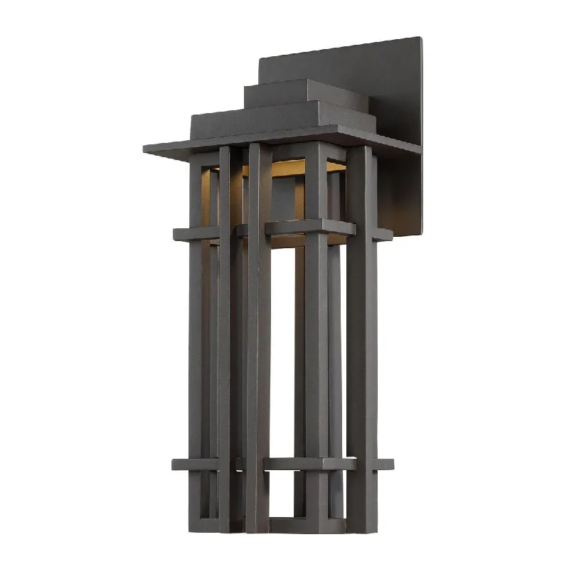 Industrial Lighting for Metal Fabrication ShopsNest 16 in. LED Outdoor Wall Sconce 280 Lumens 3000K Bronze Finish Industrial Lighting for Metal Fabrication ShopsNest 16 in. LED Outdoor Wall Sconce 280 Lumens 3000K Bronze Finish