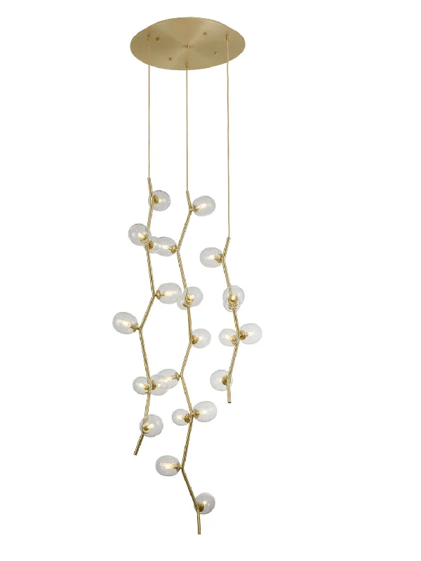 Track lighting with a decorative track designHampton Chandelier