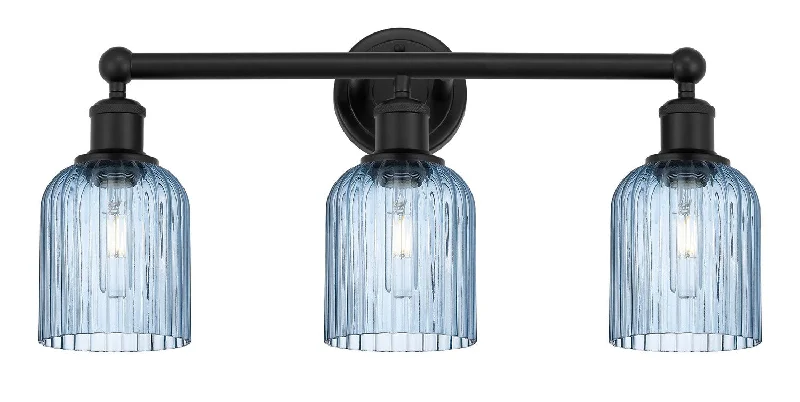 Industrial Lighting for Furniture FactoriesEdison Three Light Bath Vanity