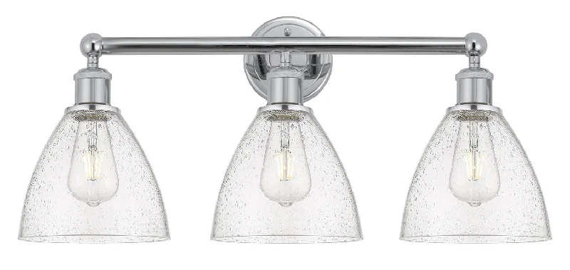 Waterproof Industrial Lighting for Wet AreasEdison Three Light Bath Vanity