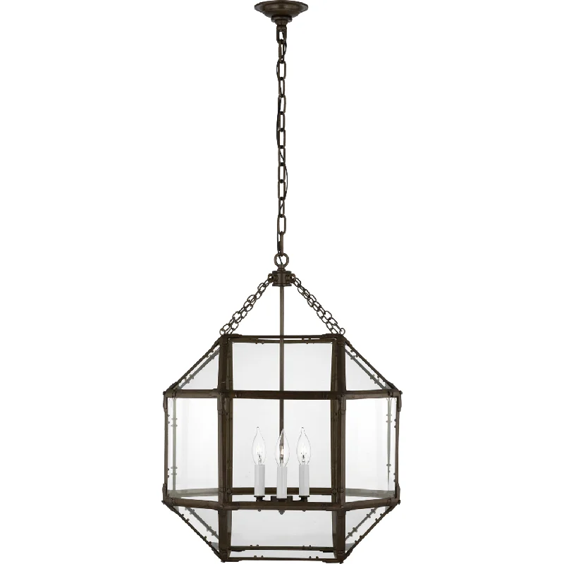 Track lighting with a decorative track designMorris Medium Lantern