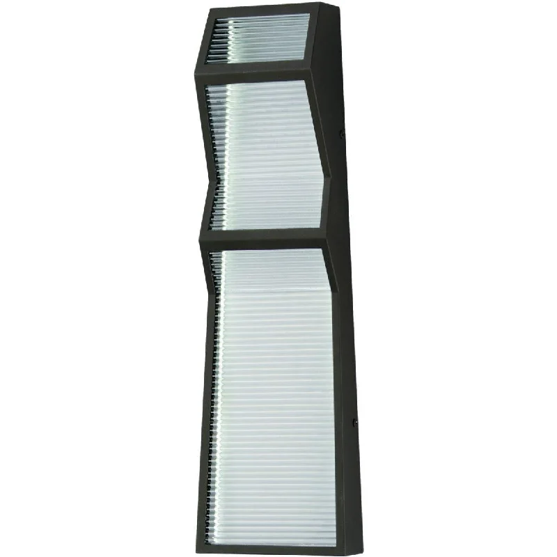Industrial Lighting for Automotive Manufacturing PlantsTotem 20 in. LED Outdoor Wall Sconce 3000K Black Finish