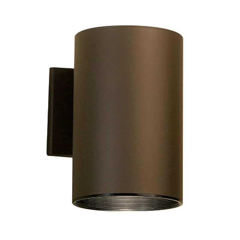 Corrosion - Resistant Industrial Lighting for Coastal Factories8 Inch 1 Light Outdoor Cylinder Armed Sconce Bronze Finish Corrosion - Resistant Industrial Lighting for Coastal Factories8 Inch 1 Light Outdoor Cylinder Armed Sconce Bronze Finish