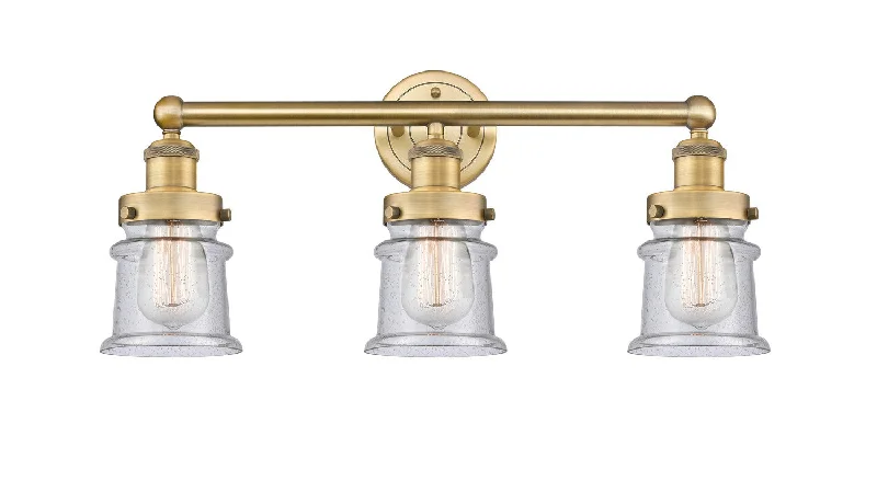 Industrial Lighting for Printing Press FacilitiesEdison Three Light Bath Vanity
