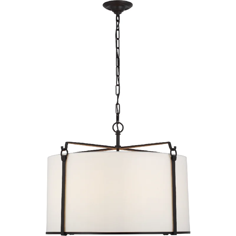 Track lighting with integrated LED driversAspen Large Hanging Shade