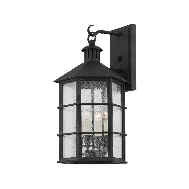 Industrial Lighting for Metal Fabrication ShopsLAKE COUNTY 21 In. 4 Lights Outdoor Wall Lantern Iron Finish Industrial Lighting for Metal Fabrication ShopsLAKE COUNTY 21 In. 4 Lights Outdoor Wall Lantern Iron Finish
