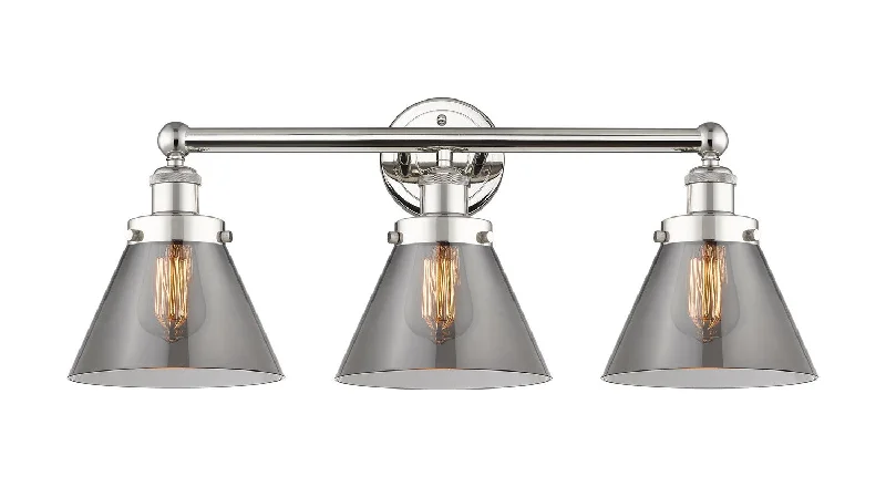 Industrial Lighting for Electronics ManufacturingEdison Three Light Bath Vanity