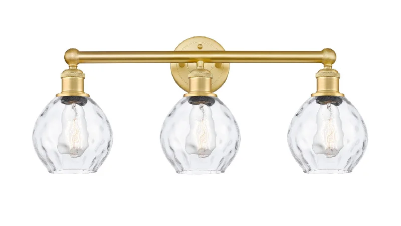 Industrial Lighting for Textile MillsEdison Three Light Bath Vanity