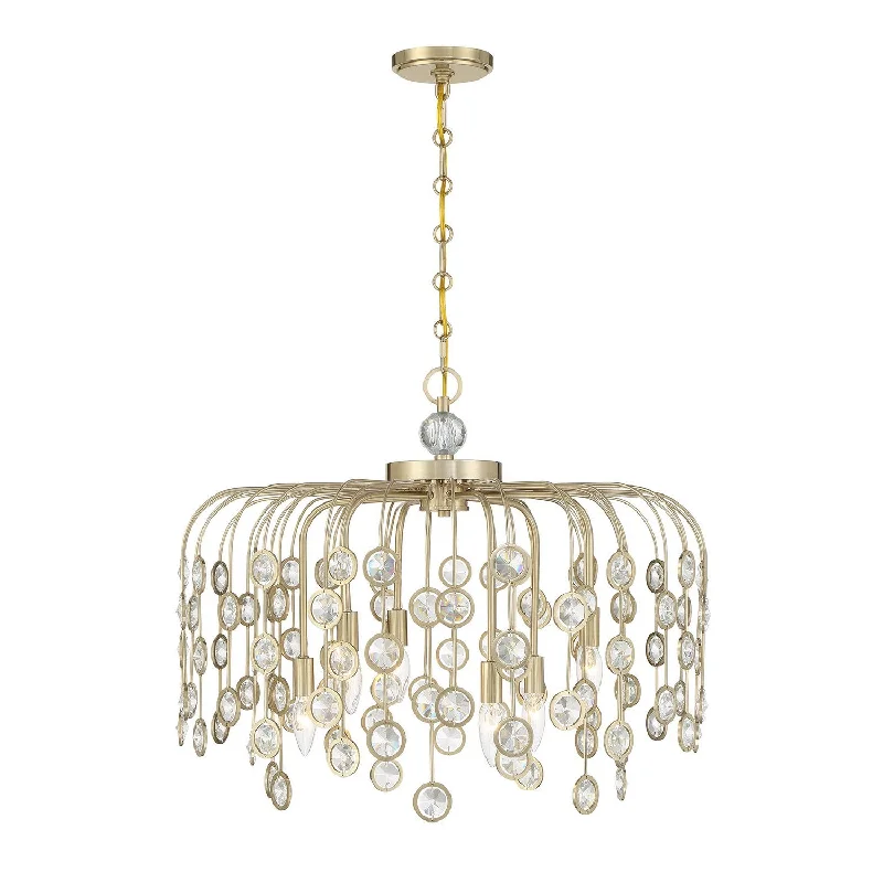 Track lighting with a chunky, bold designIrina Inverted Chandelier