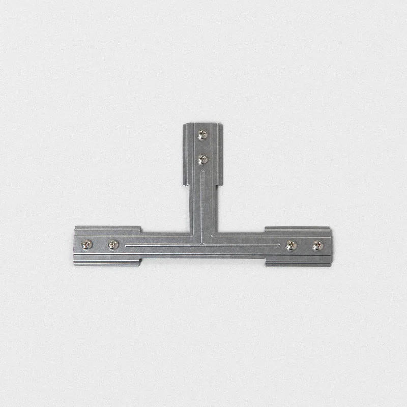 Track lighting with a brushed nickel finishAstro Track T Support | Track