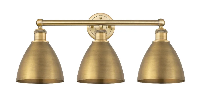 Industrial Lighting for Furniture FactoriesEdison Three Light Bath Vanity