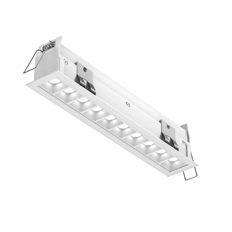 Contemporary track lighting in black finish10 Module MSL Mutli-Spot Recessed Downlight by DALS Lighting