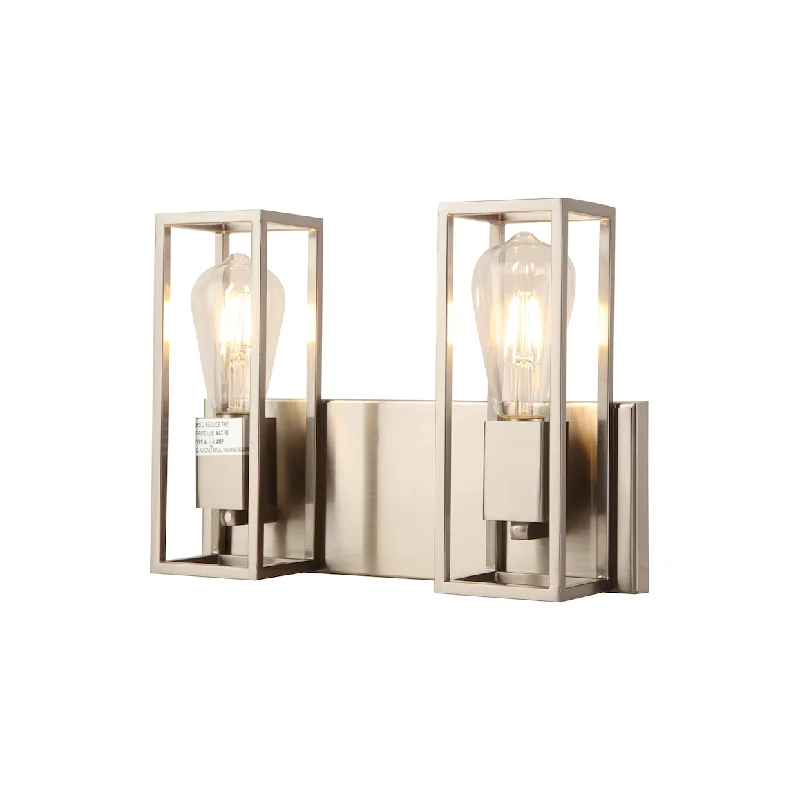 Track lighting with colored glass accentsCathie Wood 2-Light Vanity