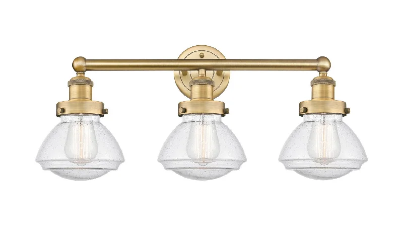 Industrial Lighting for Furniture FactoriesEdison Three Light Bath Vanity