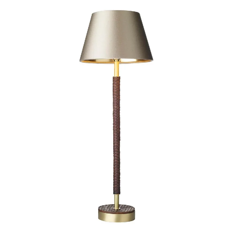 Adjustable track lighting for living roomsDavid Hunt Hunter Table lamp in butter brass with leather effect Fitting Only Adjustable track lighting for living roomsDavid Hunt Hunter Table lamp in butter brass with leather effect Fitting Only