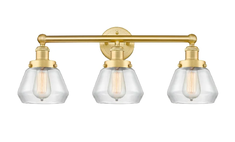 Industrial Lighting for Furniture FactoriesEdison Three Light Bath Vanity