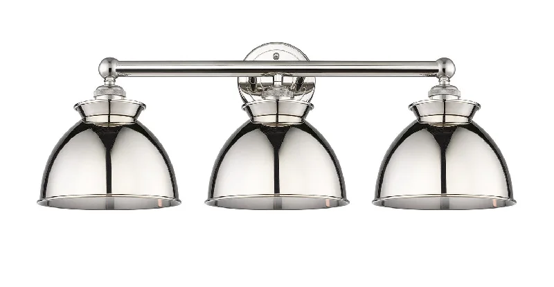 Industrial Lighting for Woodworking FactoriesEdison Three Light Bath Vanity