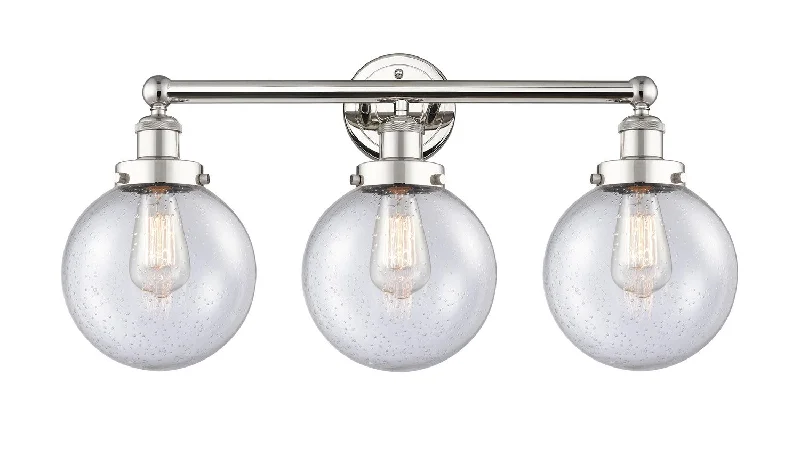Industrial Lighting for Pharmaceutical ManufacturingEdison Three Light Bath Vanity