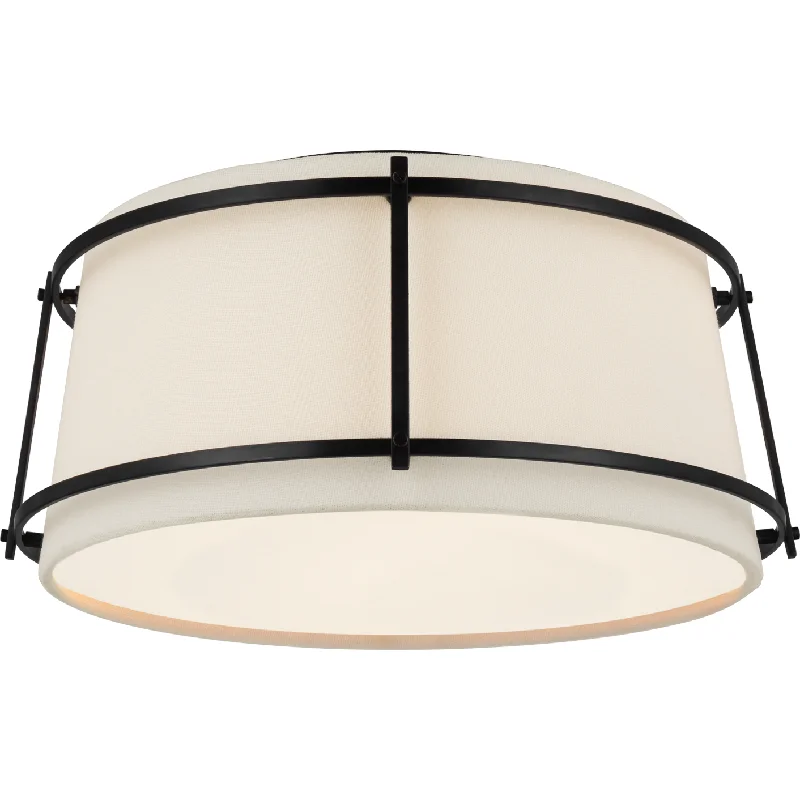 Track lighting with clear glass shadesCallaway Small Flush Mount