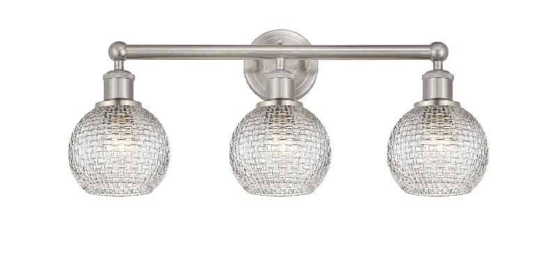Industrial Task Lighting for Precision WorkstationsEdison Three Light Bath Vanity