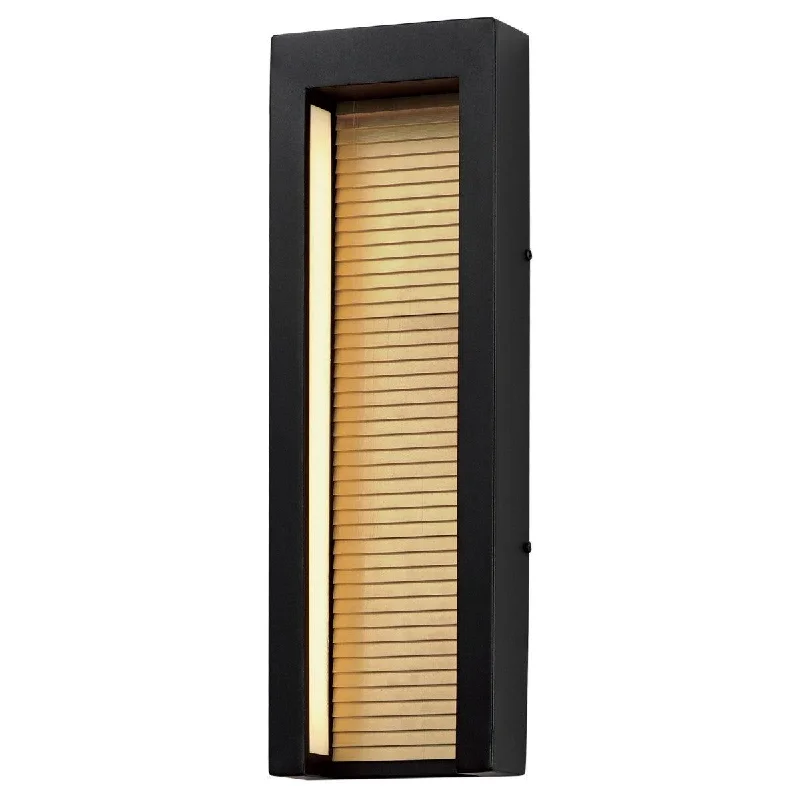 Durable Industrial Lighting for Harsh EnvironmentsAlcove 20 in. LED Outdoor Wall Sconce 3000K Black & Gold Finish Durable Industrial Lighting for Harsh EnvironmentsAlcove 20 in. LED Outdoor Wall Sconce 3000K Black & Gold Finish