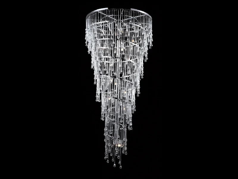 Track lighting for enhancing the architectureHollywood Boulevard Chandelier
