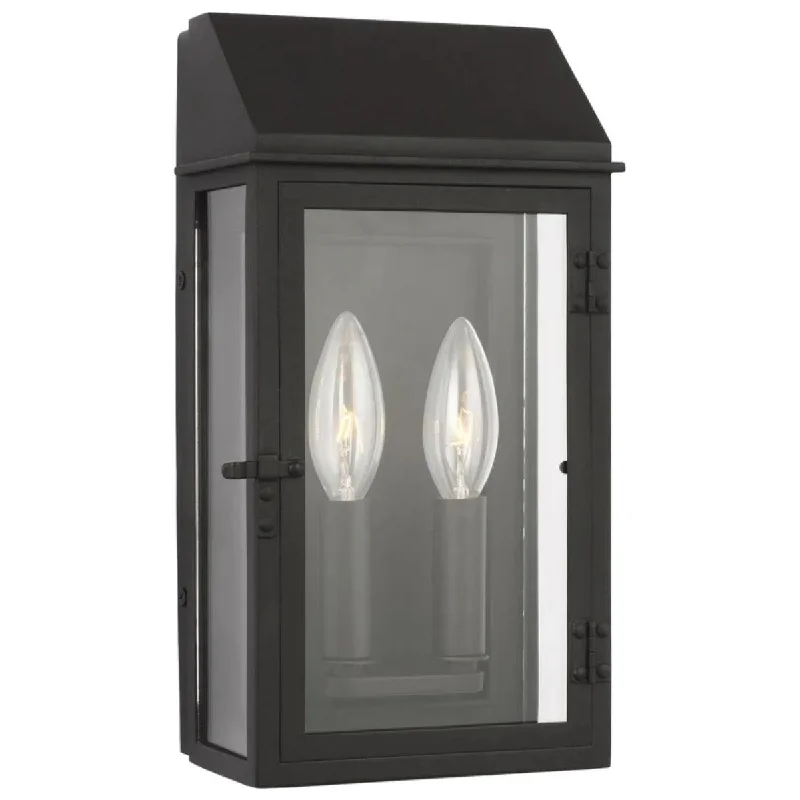 Shock - Resistant Industrial Lighting for Vibrating Machinery AreasHingham 12 In. 2 lights Outdoor Wall Light Black Finish Shock - Resistant Industrial Lighting for Vibrating Machinery AreasHingham 12 In. 2 lights Outdoor Wall Light Black Finish