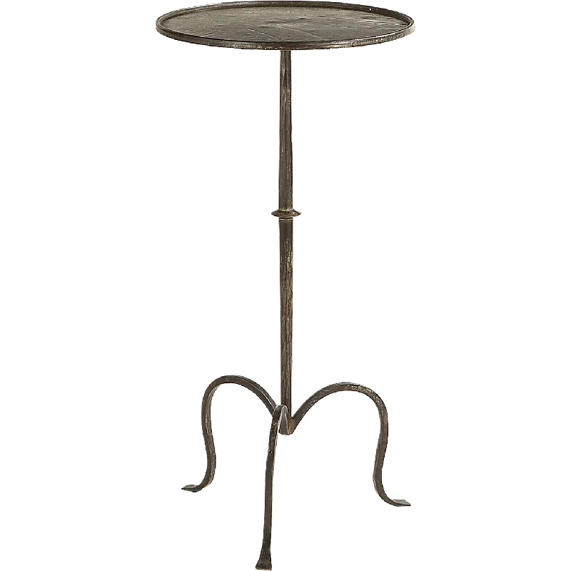 Track lighting with colored glass accentsHand-Forged Martini Table