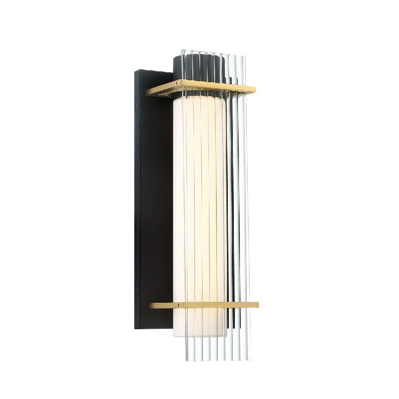 High - Bay LED Industrial Lighting for WarehousesMidnight Gold 16 in. LED Outdoor Wall Sconce Black & Gold Finish High - Bay LED Industrial Lighting for WarehousesMidnight Gold 16 in. LED Outdoor Wall Sconce Black & Gold Finish