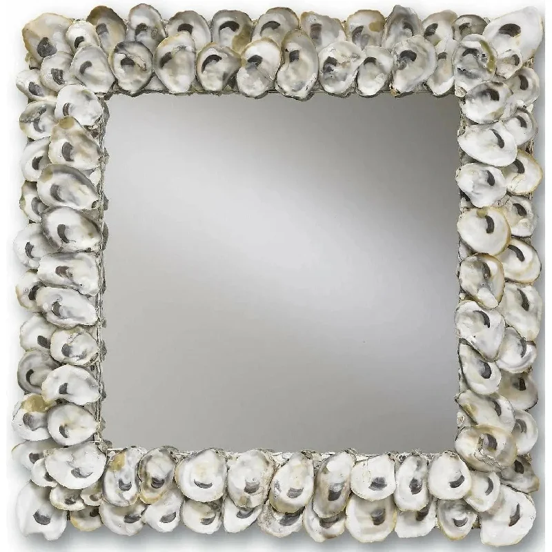 Track lighting for creating a focal pointOyster Shell Mirror