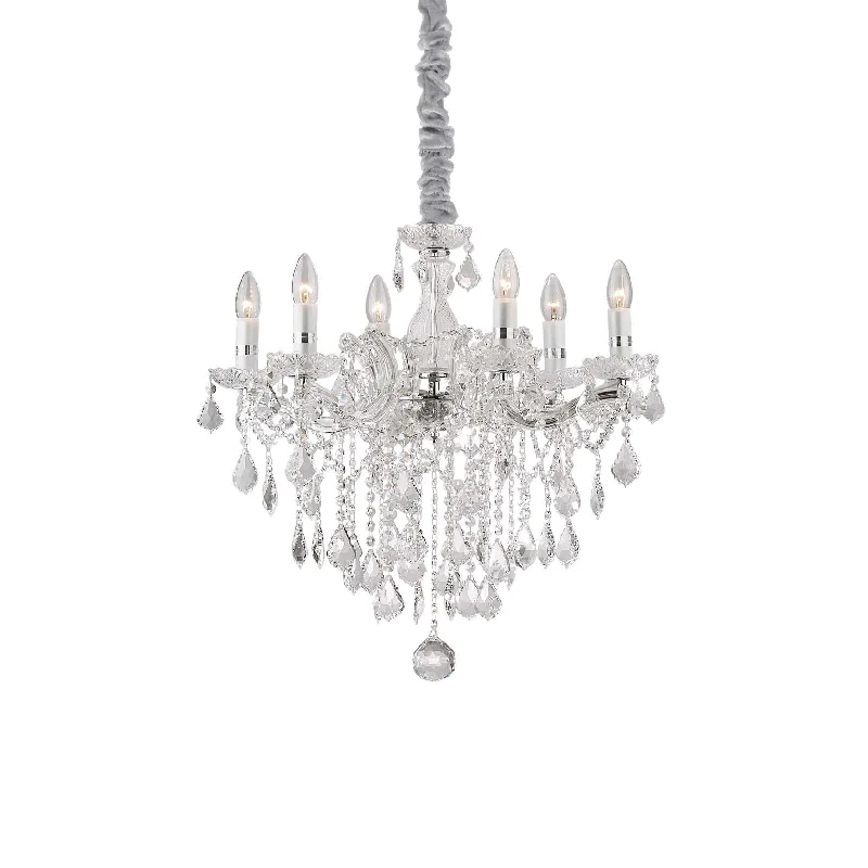 Track lighting for updating office lobbiesFlorian Chandelier 6/12/18Lt  - Chrome/Gold Finish