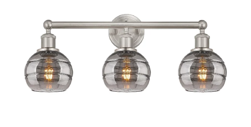 Industrial Task Lighting for Precision WorkstationsEdison Three Light Bath Vanity