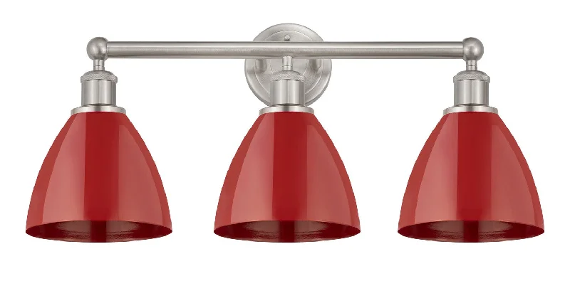 Industrial Lighting for Furniture FactoriesEdison Three Light Bath Vanity