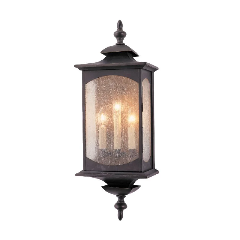 Industrial Lighting for Automotive Manufacturing PlantsMarket Square 25 In. 3 Lights Outdoor Wall Sconce Bronze Finish Industrial Lighting for Automotive Manufacturing PlantsMarket Square 25 In. 3 Lights Outdoor Wall Sconce Bronze Finish