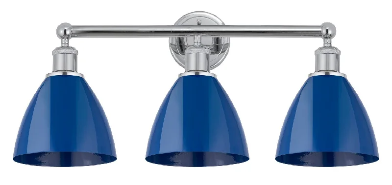 Waterproof Industrial Lighting for Wet AreasEdison Three Light Bath Vanity