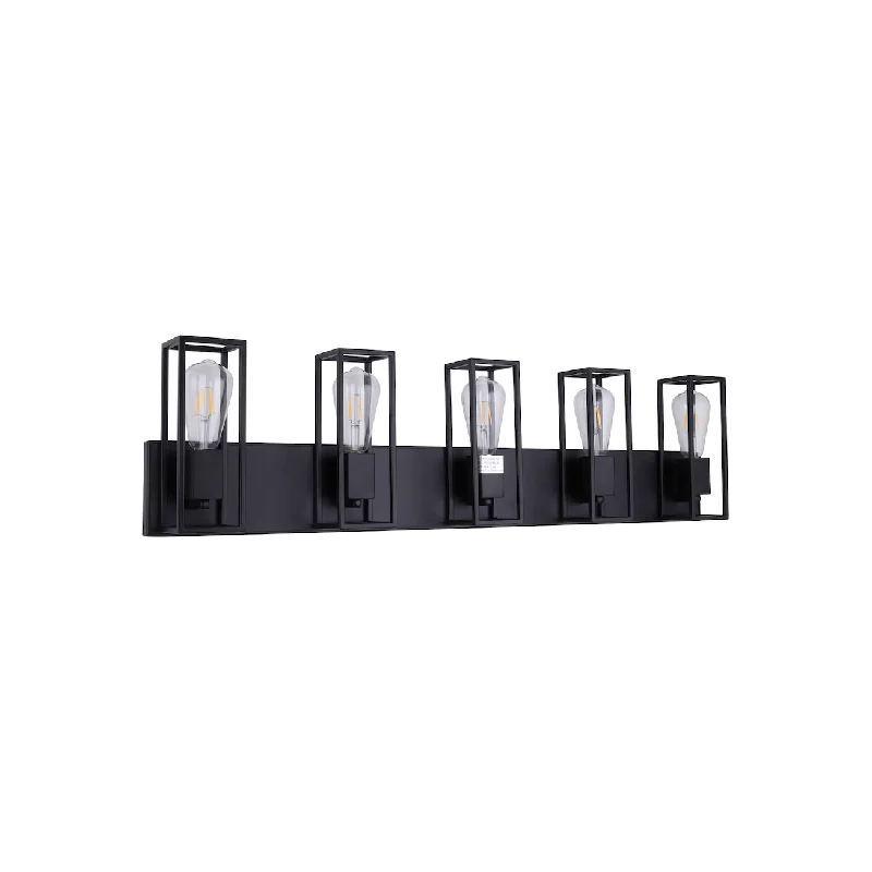 Track lighting with a decorative track designCathie Wood 5-Light Vanity