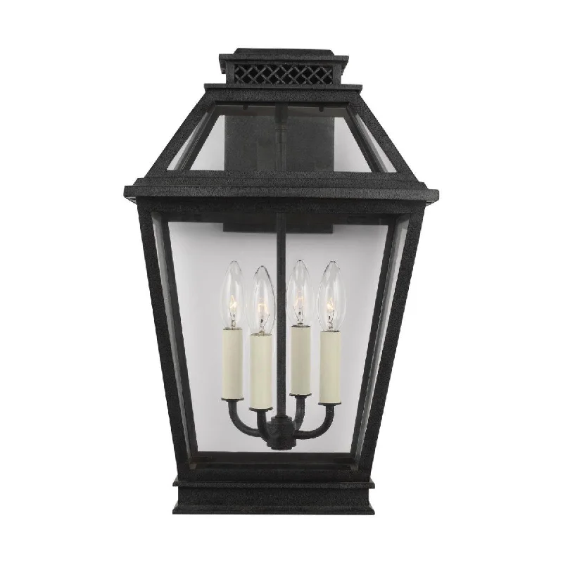 Industrial Ceiling - Mounted Lighting for Assembly PlantsFalmouth Large 19 In. 4 Lights Outdoor Wall Light Gray Finish Industrial Ceiling - Mounted Lighting for Assembly PlantsFalmouth Large 19 In. 4 Lights Outdoor Wall Light Gray Finish