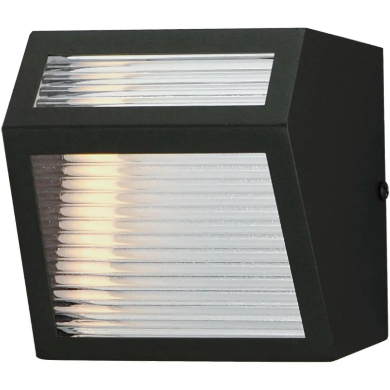 Industrial Lighting for Woodworking FactoriesTotem 5 in. LED Outdoor Wall Sconce 3000K Black Finish Industrial Lighting for Woodworking FactoriesTotem 5 in. LED Outdoor Wall Sconce 3000K Black Finish