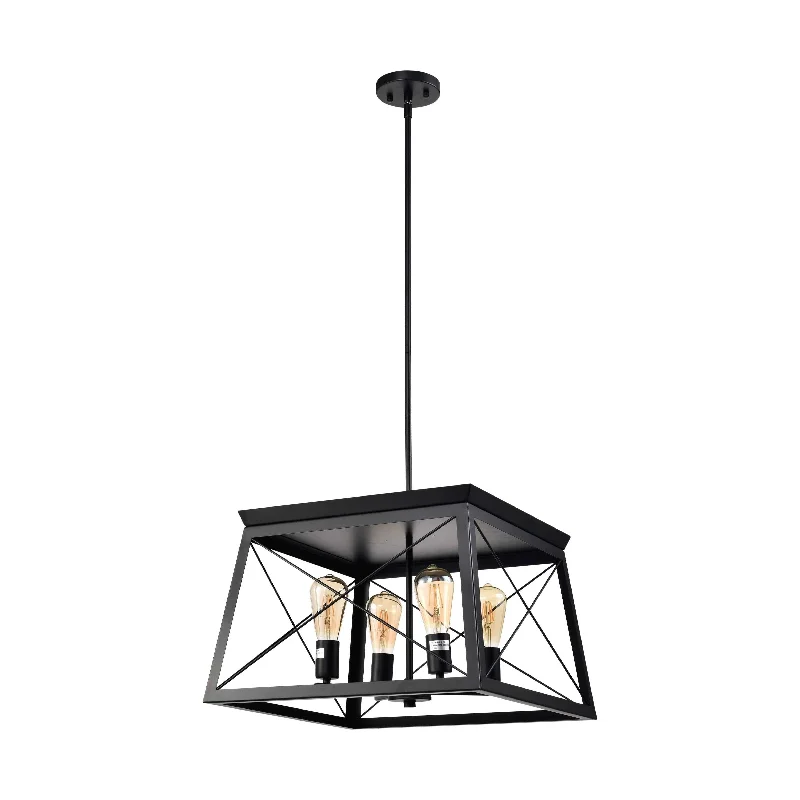 Modern track lighting with LED bulbsDawson 4-Light Pendant