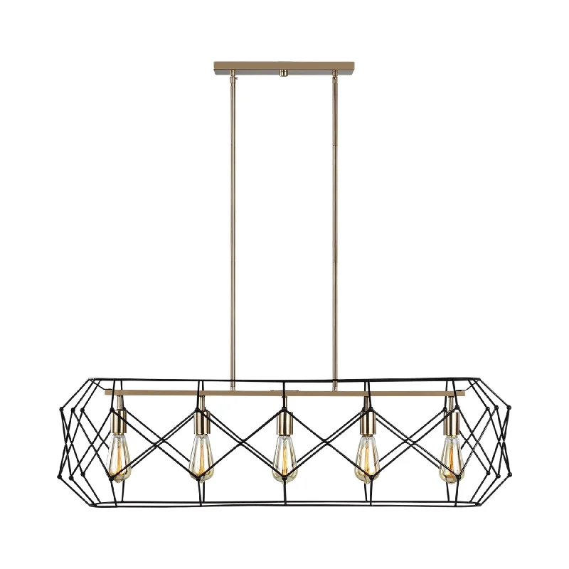 Track lighting with swivel heads for precise aimingZarra Linear Chandelier
