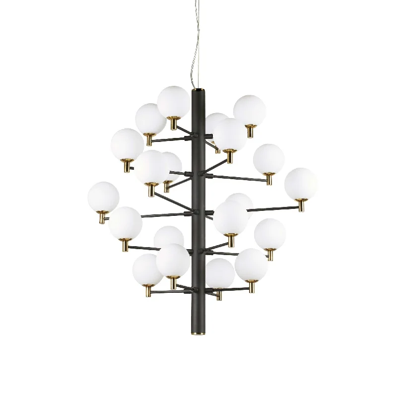Track lighting for updating office lobbiesCopernico 20Lt Cluster Light, Black