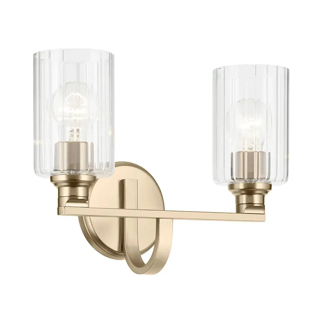 Contemporary track lighting in black finishGioe 14.25" 2-Light Vanity Light