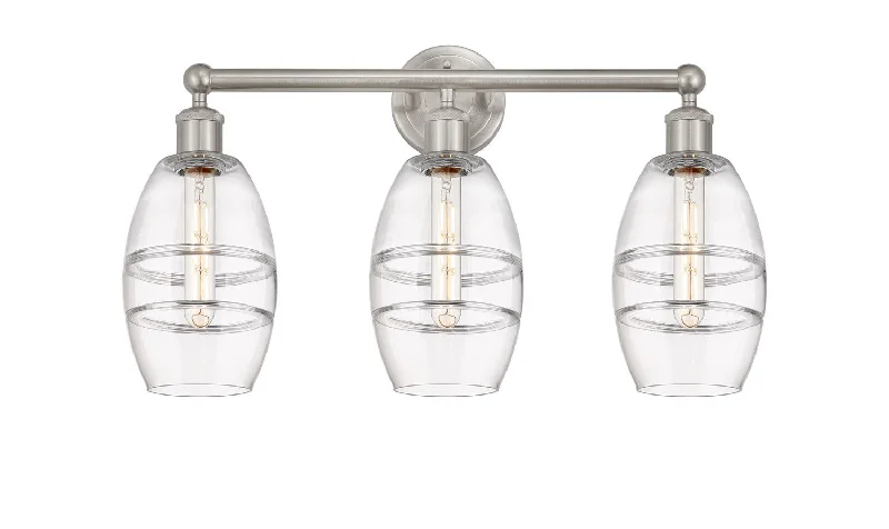 Industrial Lighting for Furniture FactoriesEdison Three Light Bath Vanity