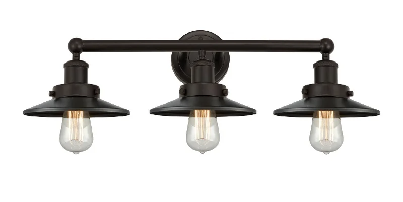 Industrial Lighting for Furniture FactoriesFranklin Restoration Three Light Bath Vanity