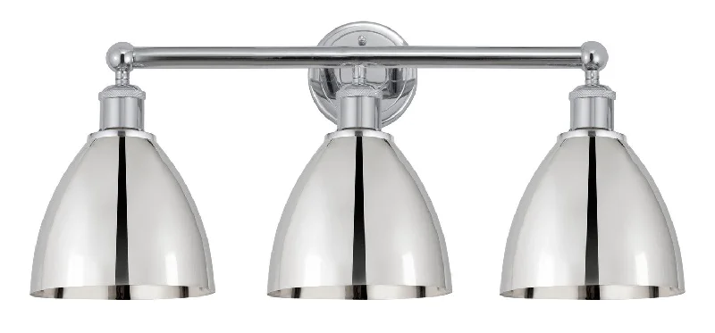 Industrial Lighting for Printing Press FacilitiesEdison Three Light Bath Vanity